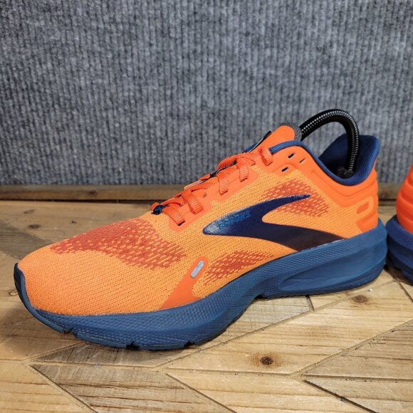 Brooks Launch 9 Mens 8D Orange Blue 1103861D854 Running Athletic Sneakers - Picture 5 of 14